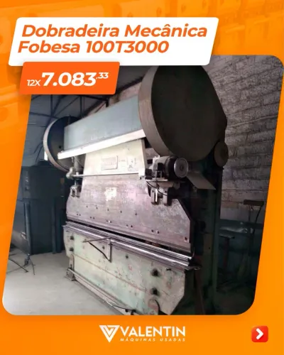 Dobradeira mec. 100T3000 marca FOBESA 12x R$ 7.083,33