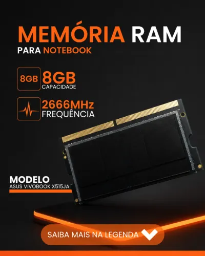 Memória Ram 8Gb 2666MHz Para Notebook