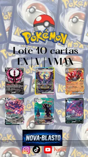 10 cartas Ex|V|Vmax