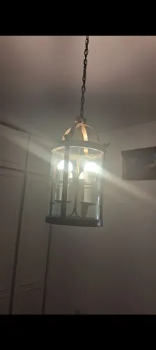 Belíssimo Lustre em vidro grosso