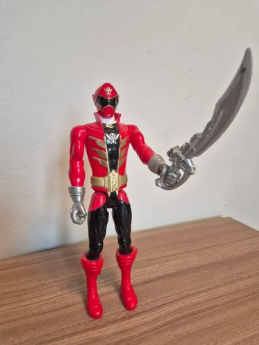 Boneco Original Power Ranger vermelho Megaforce, 30cm, sem caixa original  (usado).