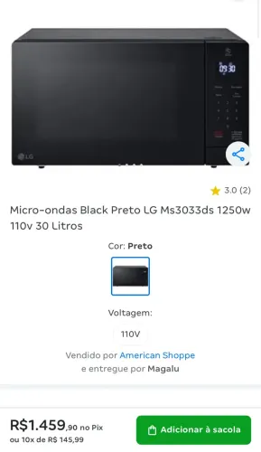 Microondas novo