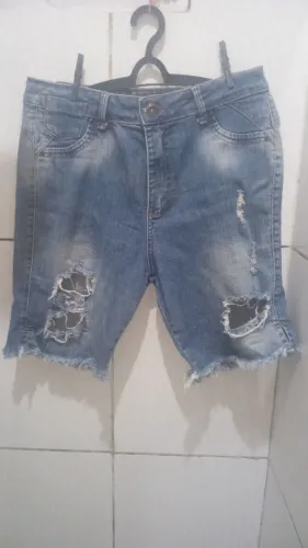 Bermuda Jeans Moça Vip Denim Feminino N:42
