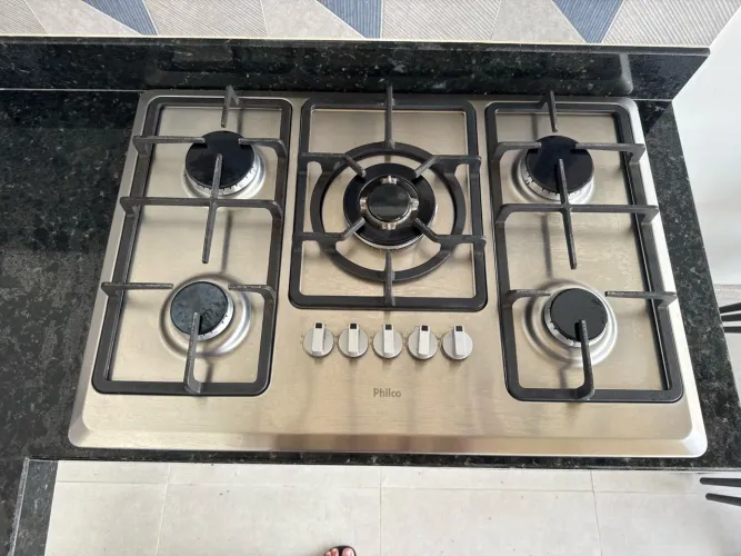 Fogão cooktop Philco 5 bocas 