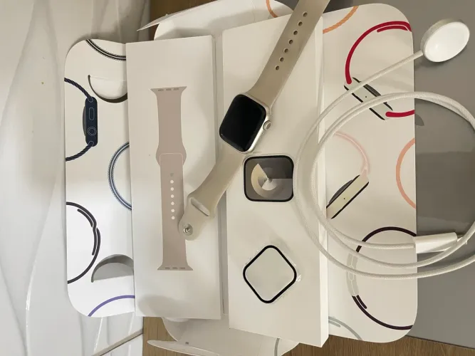 Apple Watch série 9 Estelar, 41mm. Saúde da bateria 100%
