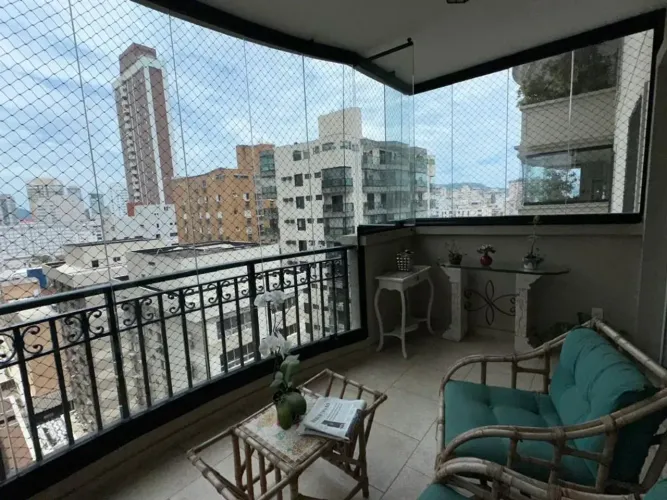 Apartamento para locação e venda com 160m² e 3 dormitórios no Boqueirão - Santos/SP
