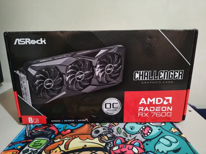 Placa de video Rx 7600 Asrock Challenger Pro