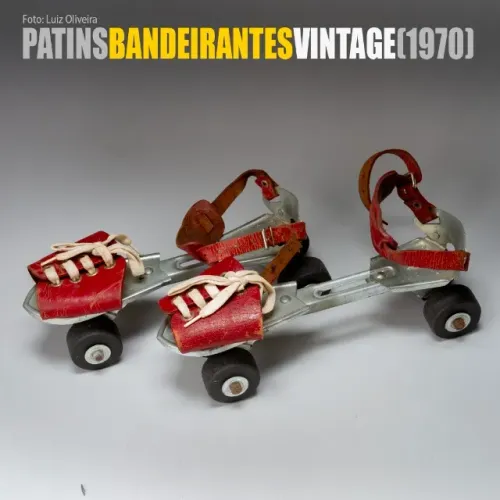 Par de Patins Vintage Colecionável da marca BANDEIRANTES (Anos 70). 