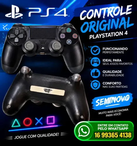 Controle Dualshock 4 Sony seminovo