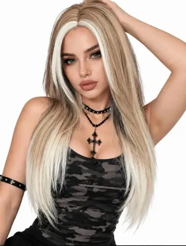 Lace loira diferenciada, realista fibra premium 
