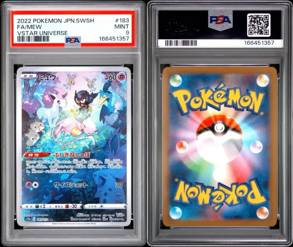 Carta Pokémon graduada PSA 9
