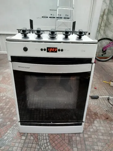 Fogão de embutir Brastemp com exaustor