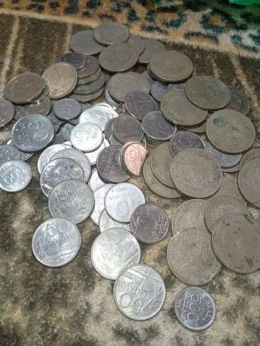 Moedas antigas colecionador 
