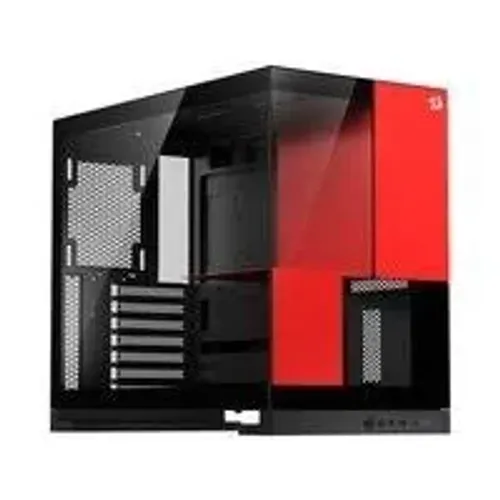 Gabinete Gamer Redragon Eternal, Mid-Tower, Lateral de Vidro, Preto e Vermelho, CA-612BR