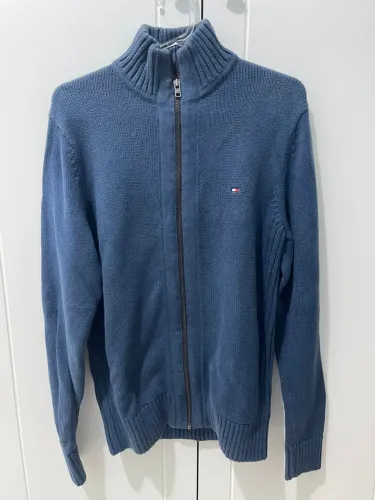 Blusa tricô Tommy Hilfiger azul