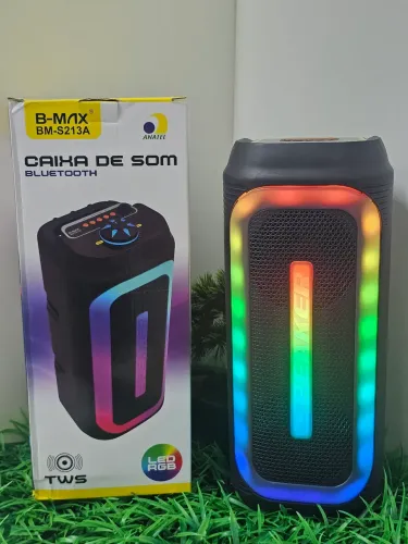 Caixa de Som Bluetooth RGB.