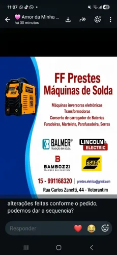 Conserto e manutenção de Maquinas