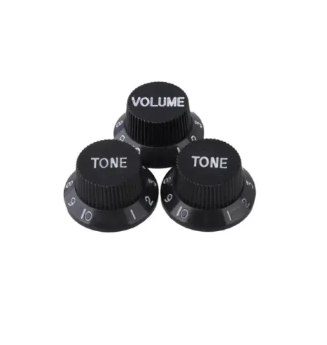 Jogo Knob para Guitarra Tipo Stratocaster 2 Tone 1 Volume