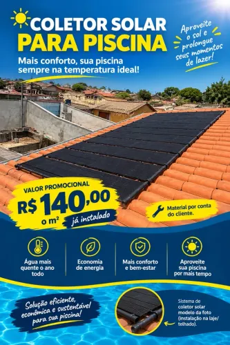 AQUECIMENTO SOLAR PARA PISCINA