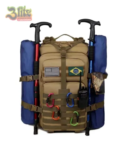 Mochila Trilha Tática Impermeável 50 Litros