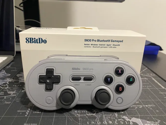 8BitDo SN30 Pro Gamepad Bluetooth sem fio com efeito Hall para Switch 2, 1, PC