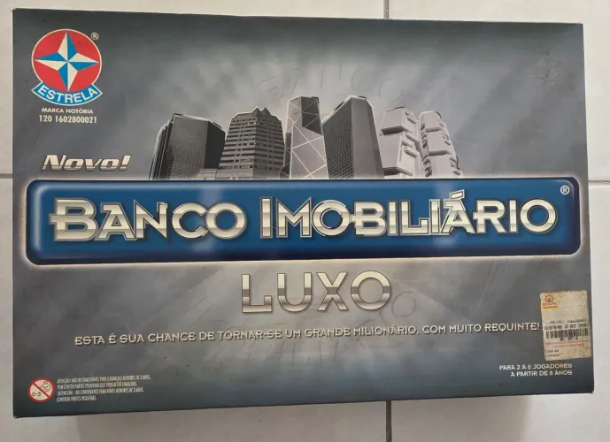 Jogo antigo banco imobiliário luxo
