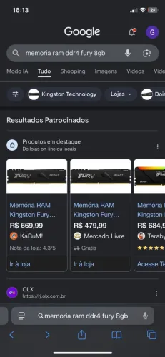 Memoria ram ddr4 8gb