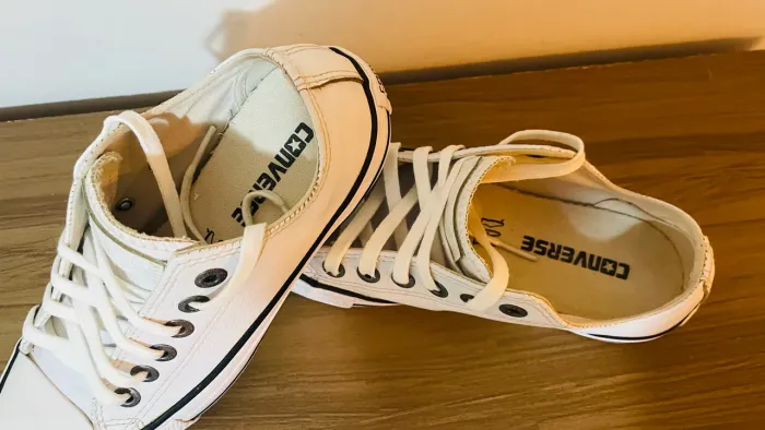 Tênis AllStar Branco de Couro Original Converse
