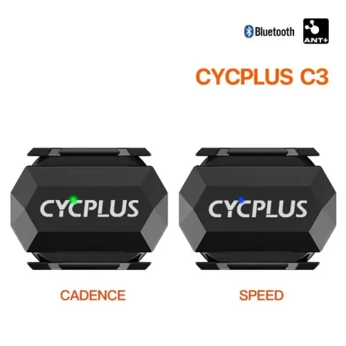 Sensores de cadência e velocidade 2 em 1 ANT+ bluetooth Cycplus (par)