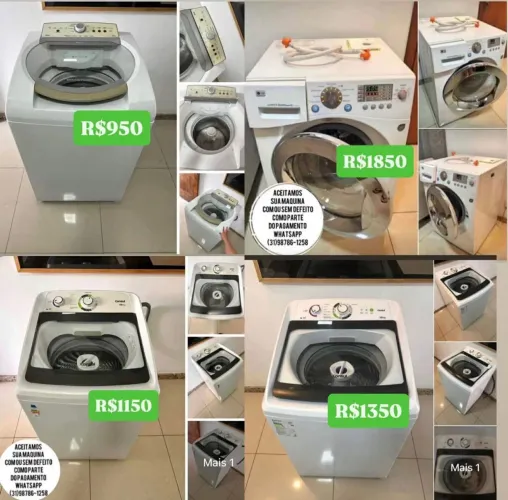 Máquina de Lavar c/ Garantia e Entregamos