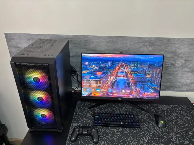 PC Gamer Completo Ryzen 5 4600G | SSD 500GB | Monitor AOC Viper 165Hz