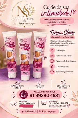 Clareador íntimo Derma clear- essência da mulher