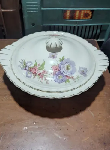 Antiga sopeira porcelana inglesa da marca J & G Meakin,