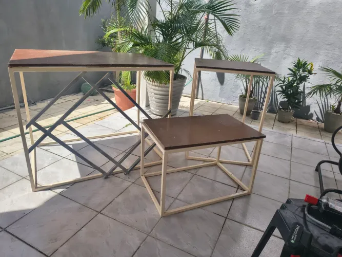 Mesas para decoração de festas reformadas 