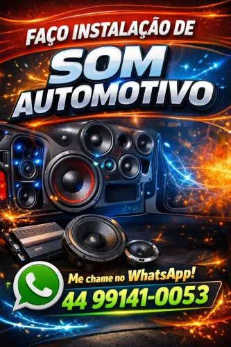 Faço instalação de som automotivo