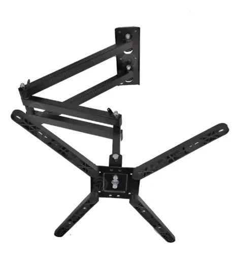 90cm Da Parede Suporte Articulado Tv 10 Até 55 Extra Longo Preto