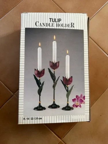 Castiçal Tulip Vintage