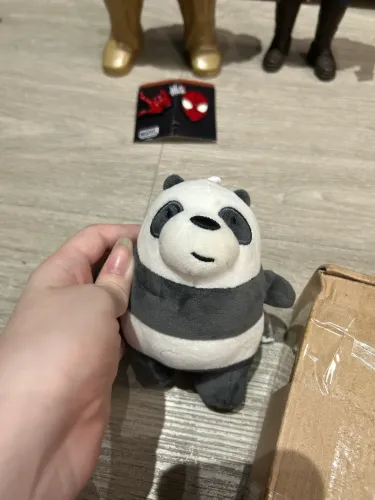 Panda de pelúcia chaveiro (Urso sem curso)