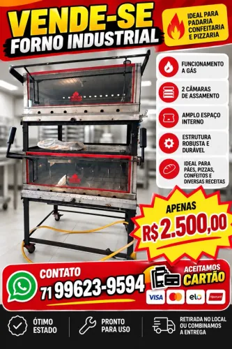 Forno duplo a gás - Marca Progás