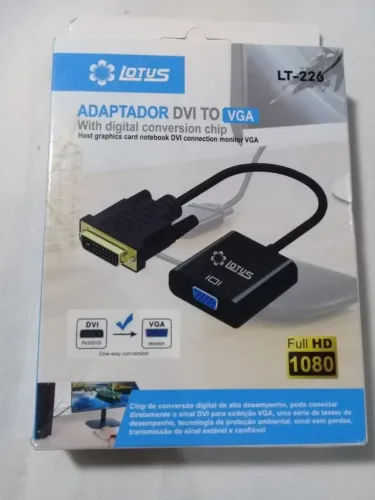Adaptador DVI 24+1 para VGA.