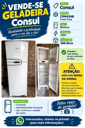 Geladeira Consul Frost Free CRM43NB