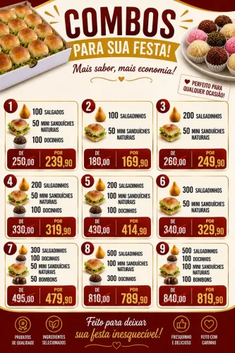 Salgados e Doces caseiros