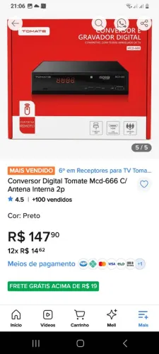 Vendo conversor digital