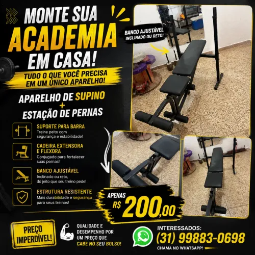 Aparelho de musculação para uso domiciliar