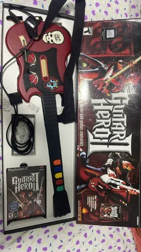 GUITARRA GUITAR HERO 2 PS2 + ACTION FIGURE