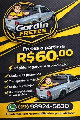 Faço frete pequenas mudanças retirada d loja