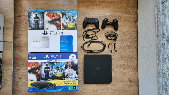 PS4 Slim 500GB + Acessórios Originais