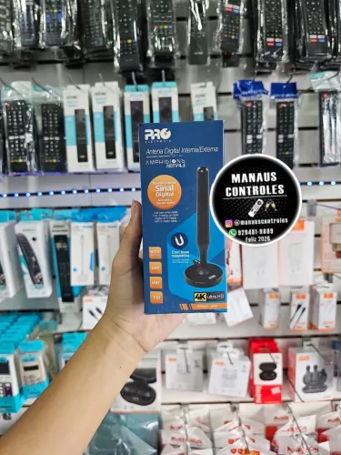 Antena para TV digital pro cabo 3m amphibions 