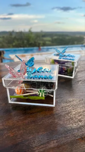 Caixinhas de acrílico personalizada
