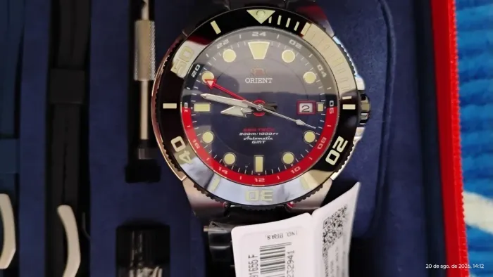 ESTUDO LANCES !!! Relógio Orient Seatech GMT Titanium